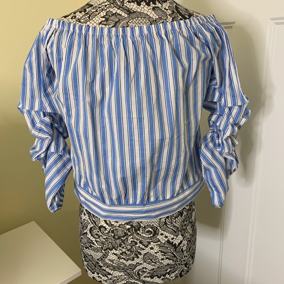 Active USA Cotton Blue/White Stripe Summer Large H28 - Picture 8 of 8